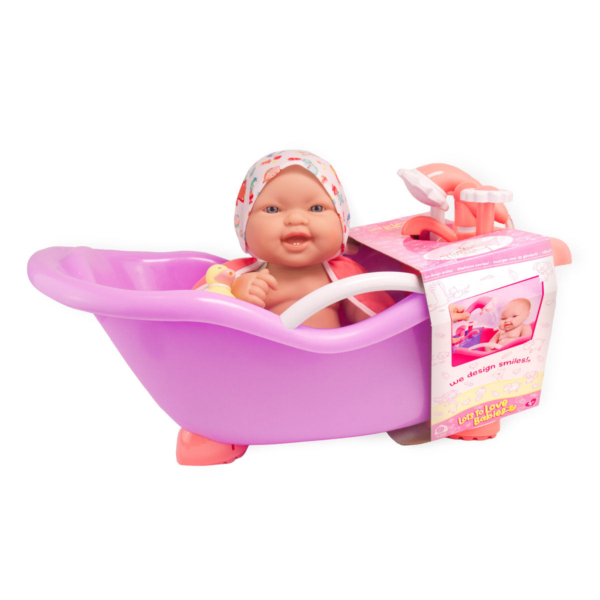 Doll with bathtub and accessories