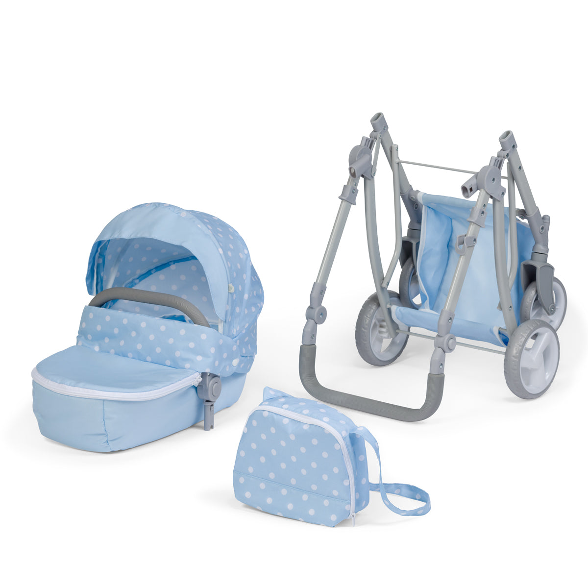 Folding stroller for dolls up to 45 cm