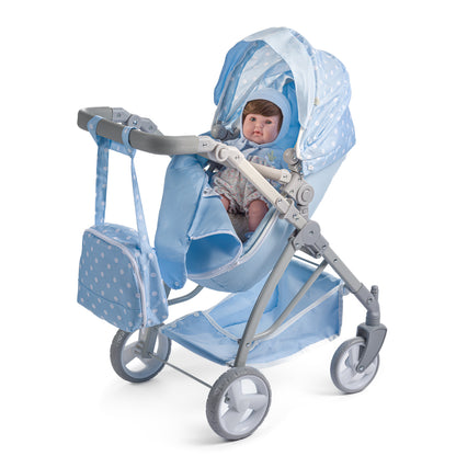 Folding stroller for dolls up to 45 cm