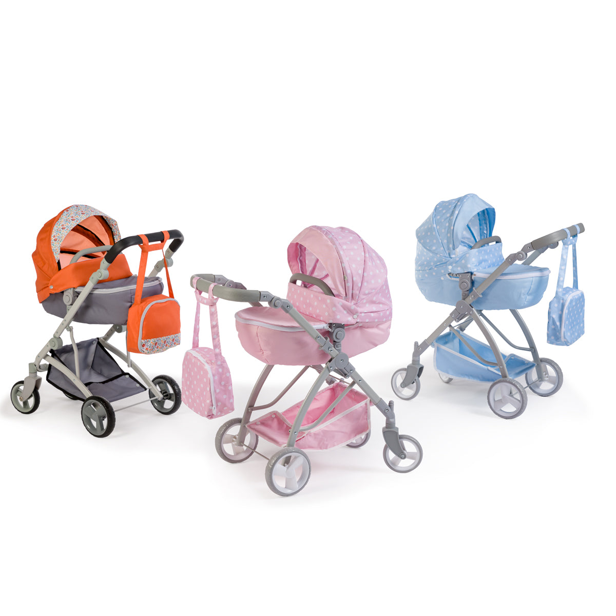 Folding stroller for dolls up to 45 cm