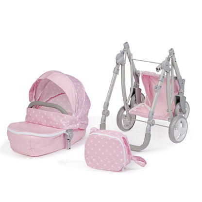 Folding stroller for dolls up to 45 cm