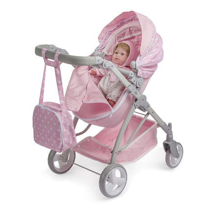 Folding stroller for dolls up to 45 cm