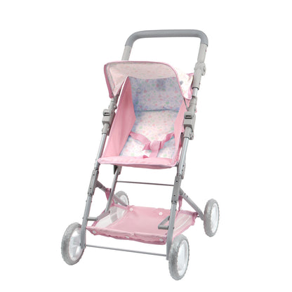 Umbrella mode folding stroller for dolls up to 45 cm